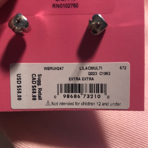 NEW KATE SPADE earrings New York fringe studs - Picture 4 of 4